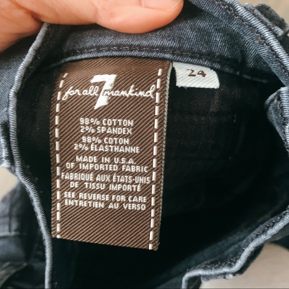 7 for all mankind zipped ankle skinny Jean - Picture 6 of 8